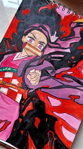 Draw Nezuko Like a Pro (Step by Step)#NezukoDrawing#AnimeDrawing#DemonSlayer#Nezuko #AnimeArt#demon