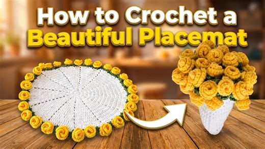 How to crochet a beautiful placemat: Elegant DIY project for beginners