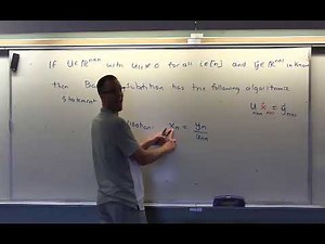 Applied Linear Algebra, Lesson 12, Video 9: General Backward Substitution Algorithm