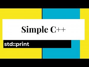 Simple C++: Printing with std::print