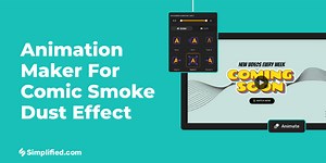 AI Photo Animation for Comic Smoke Dust Effect