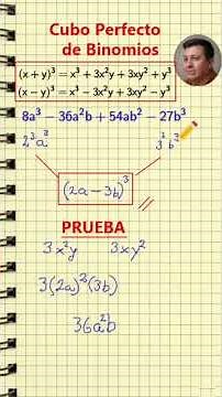 Cómo resolver un Cubo Perfecto de Binomios | Álgebra Fácil 📐 #matematicas