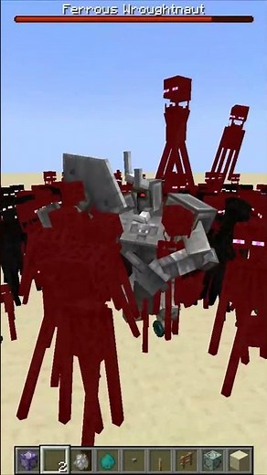 Ferrous Wroughtnaut vs 1000 Endermen