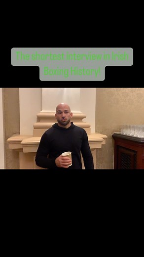 The shortest interview in Irish Boxing History🇮🇪! #irishboxingcom #taylorcameron2 #taylorcameron | Irish-Boxing.Com