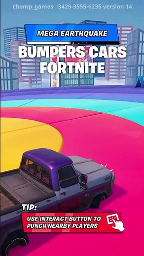 MAP BUMPER CARS FORTNITE #voiture #fortnite #bumper