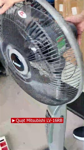 Quạt Đứng Mitsubishi LV16-RB Remote Stand Fan 三菱電機 扇風機 LV16-RB リモコン付 3 Speed Control