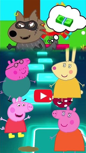 Peppa x Daddy Pig 🐷 vs Big Bad Wolf 3 #peppapig