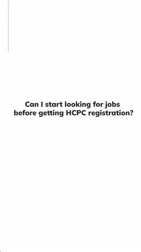 Can You Job Hunt Before HCPC Registration? 🔍🇬🇧 #HCPC #UKJobs