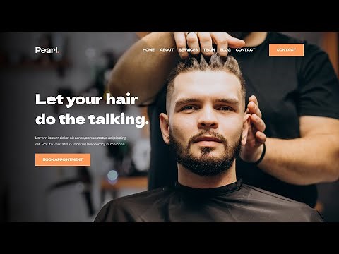 Build a website for a hair salon using Html, CSS, and Bootstrap / Bootstrap website design tutorial