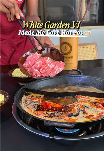 Trying hot pot for the first time at White Garden in Victoria Island and I finally understand the hype. #lagosfoodies #asianfoodlagos #hotpotexperience #lagosrestaurantreview #fyp