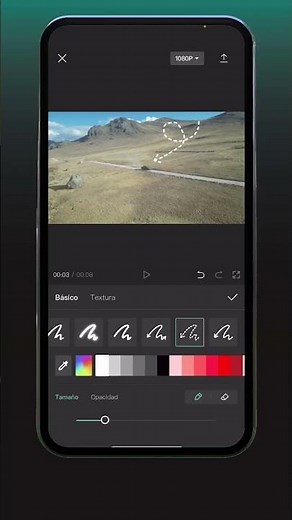 Herramienta dibujar en #capcut 🫡