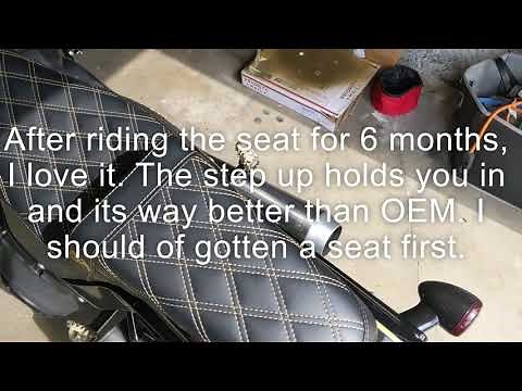 Born Scum Saddleman Seat review/ install for Harley Davidson
