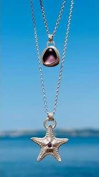 How it’s made | Silver starfish and sea glass pendants | Handmade silver jewellery | Tutorial