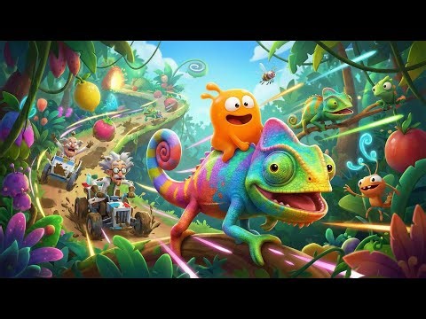 Wild Jungle Chase 🦎🌈| A Colorful Creature Adventure Begins | Lamput Funny Animation