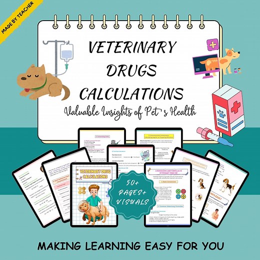 Veterinary Drug Calculation Guide – Vet Med Math, Dosage Reference (PDF Pattern) - Etsy