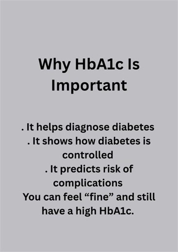 HbA1c explained in simple terms. Feeling fine doesn’t mean your HbA1c is fine.