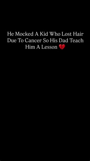 WXYZ on Instagram: "onearunpandit A Father's Lesson That Cut Deeper Than Hair He mocked a little boy who had lost his hair because of cancer. He pointed... he laughed... he made a child already fighting for his life feel even smaller. His father didn't shout. He didn't punish. He simply said, "Come here." And right there - he gently placed clippers on his son's head... and shaved all his hair off. The boy burst into tears. "Dad... why?!" The father hugged him and whispered, "So you finally feel