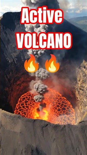 ACTIVE VOLCANO #shorts #volcano