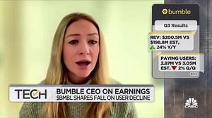 Bumble CEO explains why company raised 2022 guidance despite Q3 user decline