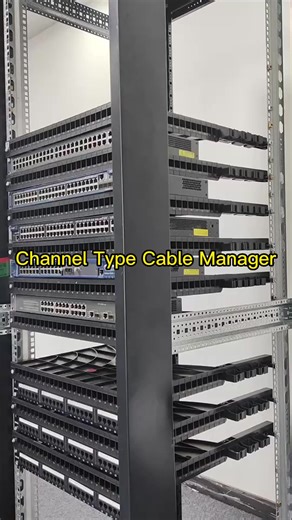 Data Center Channel Type 19 Inch for 1000mm Deep Rack 24 Ports Cable Management Bar/Tray Cable Manager
