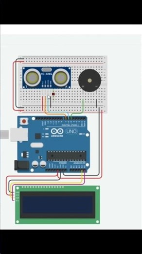 ultrasonic Sensor Distance measurement with lcd display