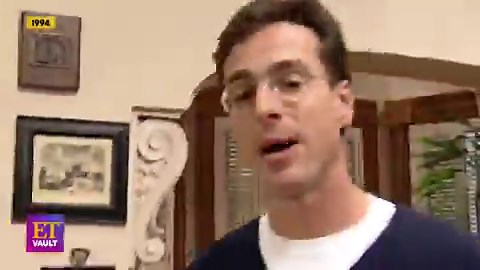 Bob Saget giving a tour of the "Full House" set in 1994