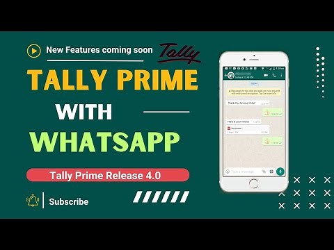 TallyPrime Release 4.0 with WhatsApp Features | Tally 4.0