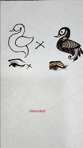 How to draw bride figure eyes mehndi designs #figuremehndi #shorts #viral #nutanmehndi
