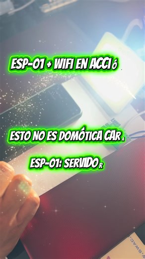 Esto NO es domótica cara… es un ESP-01 🔥 - Servidor Web ESP-01 #esp32 #electronica #ingeniero #mecatronica #arduino