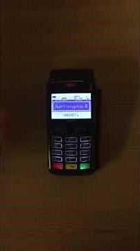 My credit card machines shows - "Alert Irruption"