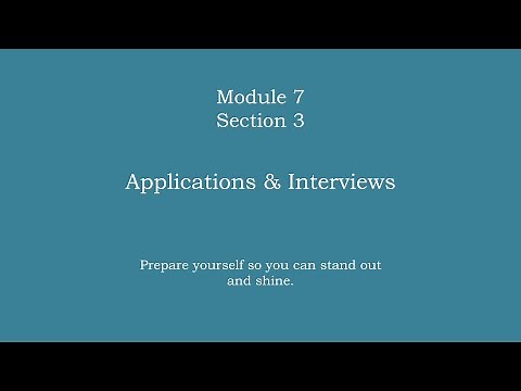 Applications & Interviews