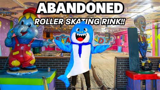 Exploring a hidden underground abandoned roller skating rink