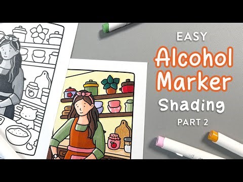 How to Shade with Alcohol Markers Part 2: Intermediate Tips Made Easy | Cozy Coloring for Adults