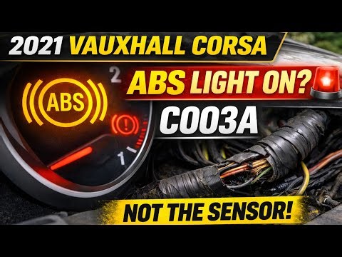 2021 Vauxhall Corsa ABS Fault Code C003A – Diagnosis & Repair