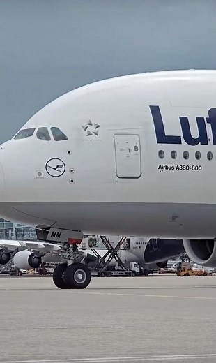 Airbus A380 Lufthansa Heading to Runway! Massive Power | Aviation
