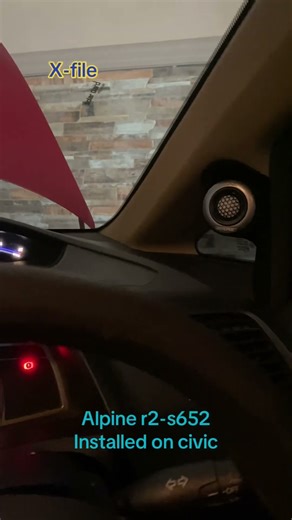 Custom panel tweeter Alpine R2-s652 by x-file audio surabaya