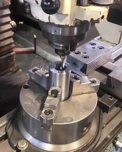 “Here’s one of the steps I took in machining this part. Previous to this step I had drilled and bored out the part, and broached it to give it the square hole at the bottom allowing a socket wrench to slide in.” Credit: IG User @milledwright #machininglife #machinist #metalworking #manufacturingtechnology #manufacturing #cnc | Practical Machinist