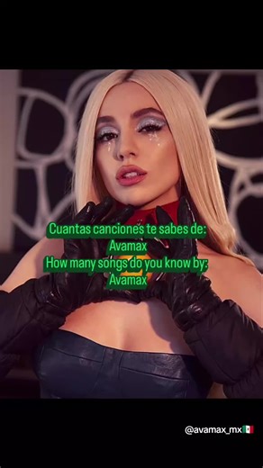 ¿Cuántas canciones de Ava Max conoces?