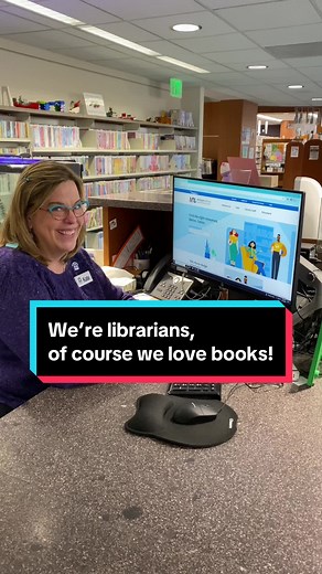 We’re librarians, of course this video is captioned, because we believe in accessibility. #tadl #traversecity #librariansoftiktok #library
