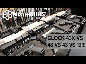 Glock 43X vs Glock 48 vs 43 vs 19 Review Comparing all the 9's!