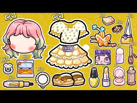NEW!✨UNLOCK YELLOW OUTFITS COLLECTION SECRETS IN AVATAR WORLD🍀🛍️PAZU #pazu #avatarworld #tocaboca