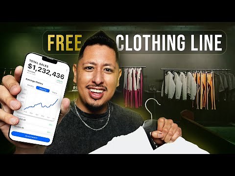 How To Start A Clothing Brand For Free and Make Millions | Print On Demand Master Class