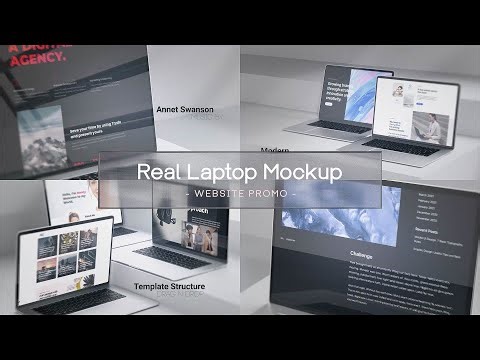 Real Laptop Mockup Website Promo
