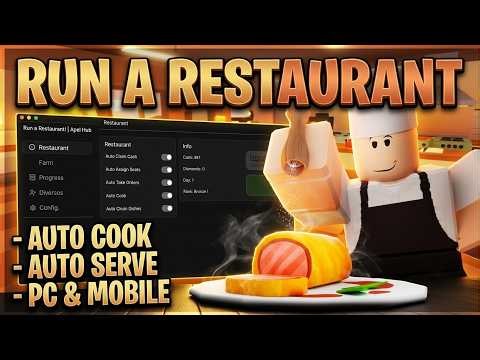 Run a Restaurant – AUTO FARM, AUTO COOK, AUTO SERVE, AUTO SELL, AUTO CASH, AUTO PROGRESs (BEST!)