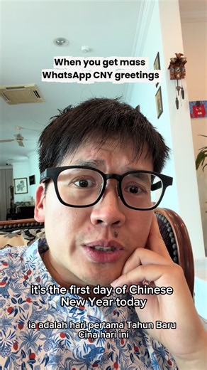 Enjoying Mass Chinese New Year WhatsApp Greetings