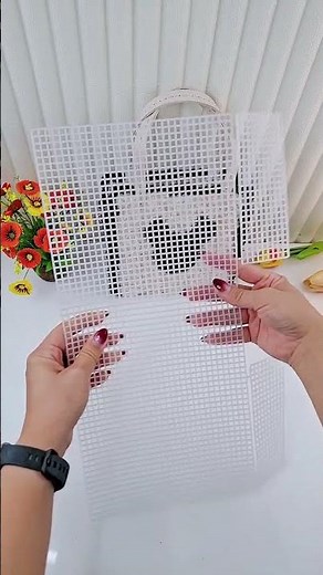 PLASTIC CANVAS MEASUREMENT #plasticcanvas #plasticcanvasbag