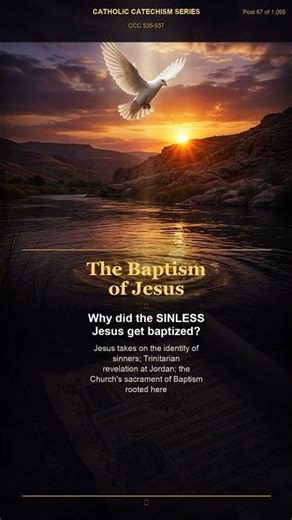 The Baptism of Jesus · CCC §535-537 #Shorts