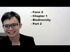 - Form 2- Chapter 1- Biodiversity - Part 2