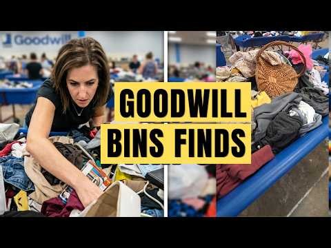 Thrifting at the Goodwill Outlet Bins #goodwillfinds