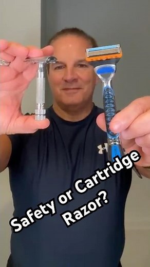 Safety or Cartridge Razor? #shaving #razor #showdown #comparison #blade #skincare #mensgrooming